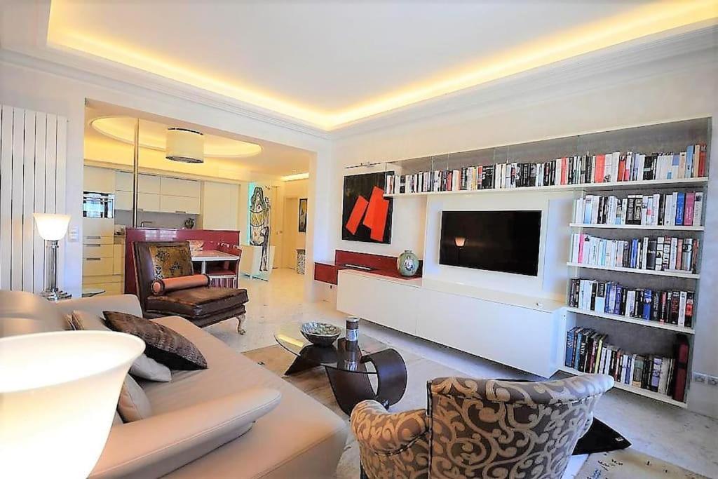 Palais Miramar Suite Art Modern - Derniere Etages Vue Mer - 75M De Confort - En Face Des Plages -Wifi - Clim Cannes Exteriör bild