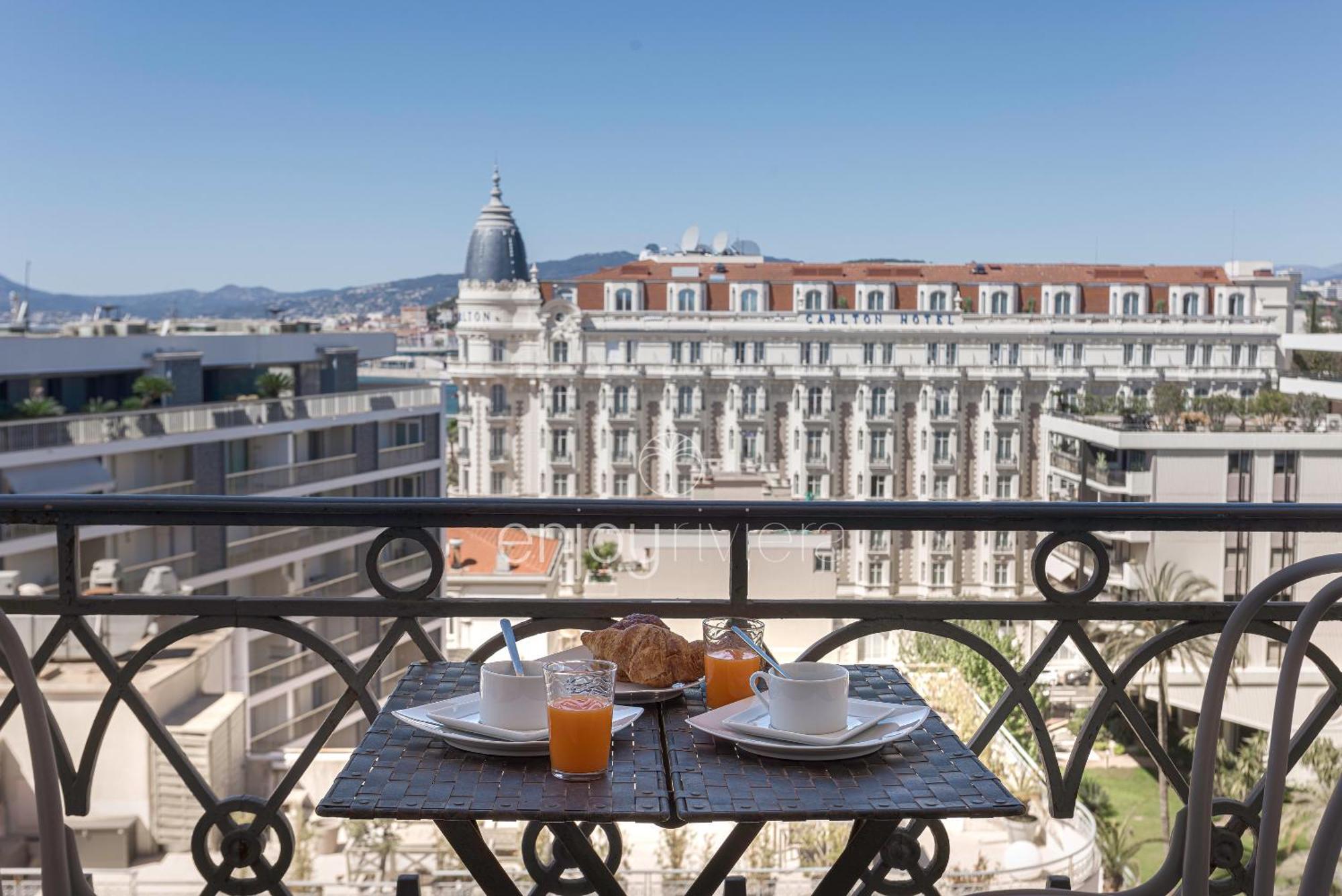 Palais Miramar Suite Art Modern - Derniere Etages Vue Mer - 75M De Confort - En Face Des Plages -Wifi - Clim Cannes Exteriör bild