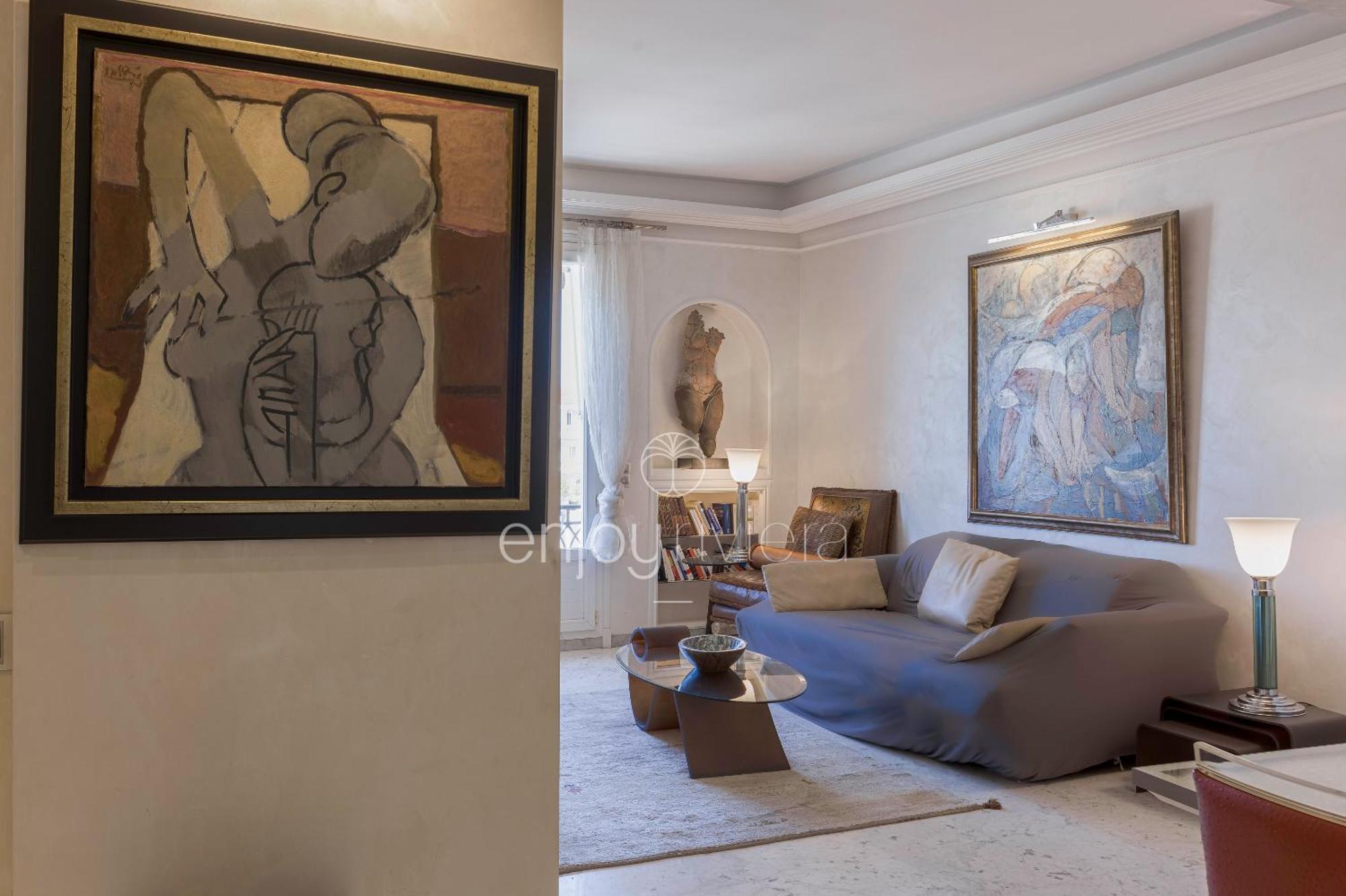 Palais Miramar Suite Art Modern - Derniere Etages Vue Mer - 75M De Confort - En Face Des Plages -Wifi - Clim Cannes Exteriör bild