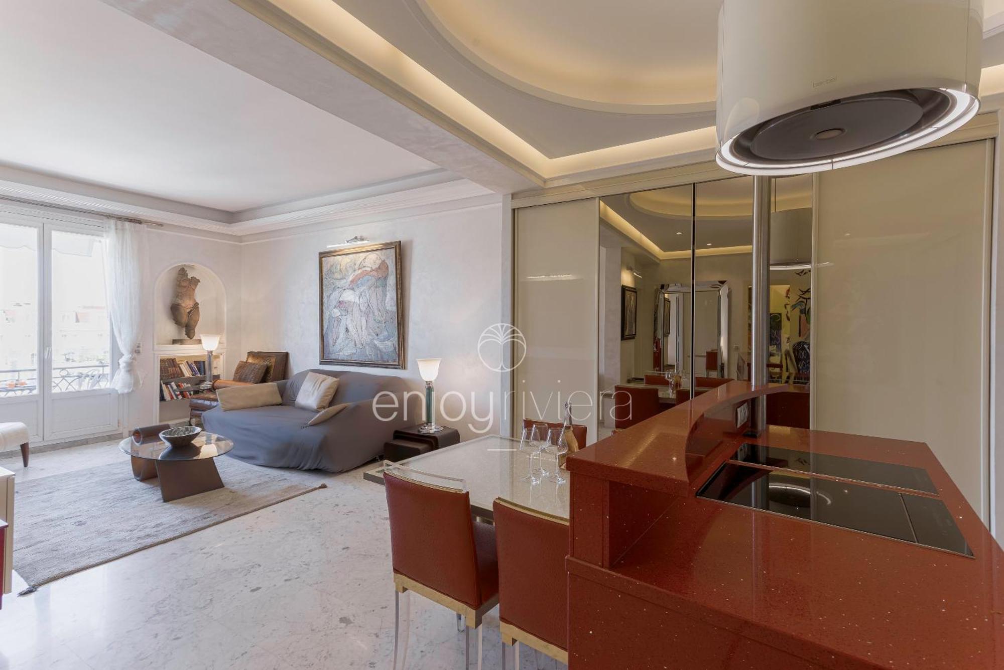 Palais Miramar Suite Art Modern - Derniere Etages Vue Mer - 75M De Confort - En Face Des Plages -Wifi - Clim Cannes Exteriör bild